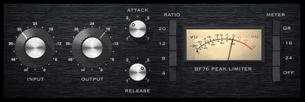 Bomb Factory BD76 compressor plugin for Pro Tools