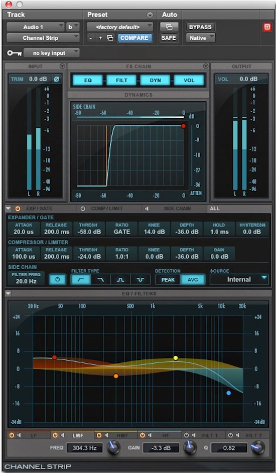 Avid Channel Strip System 5 EQ plugin