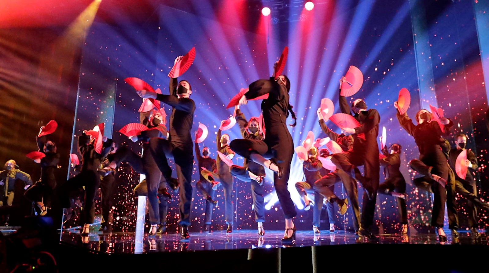 dancers on stage at the Goya Awards