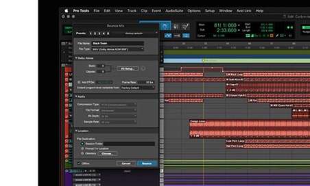 export Dolby Atmos ADM files