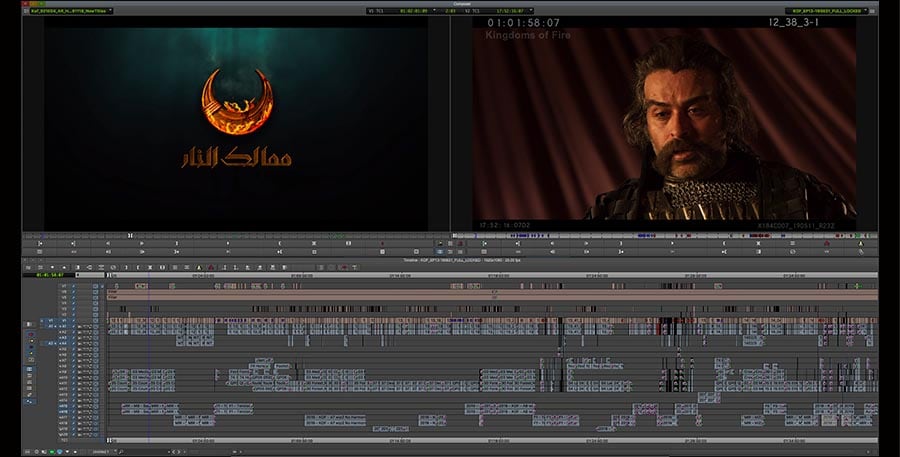 Kingdoms-of-Fire-Media-Composer-timeline