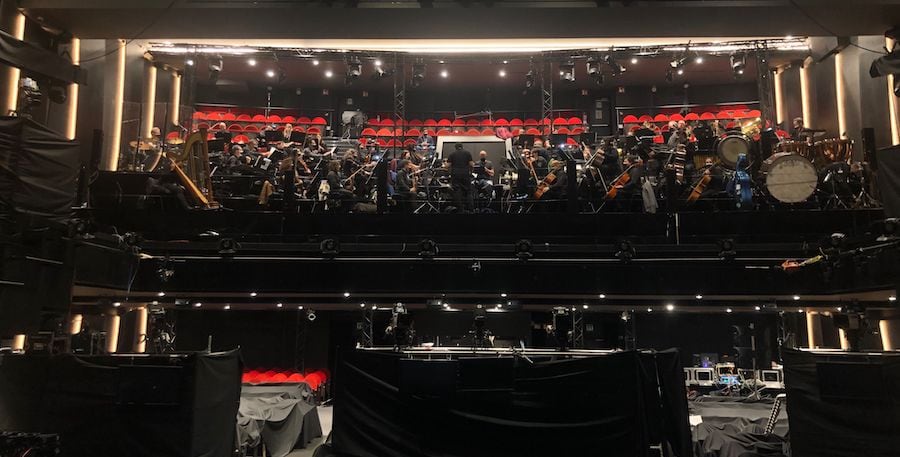 live symphony orchestra during Goya Awards