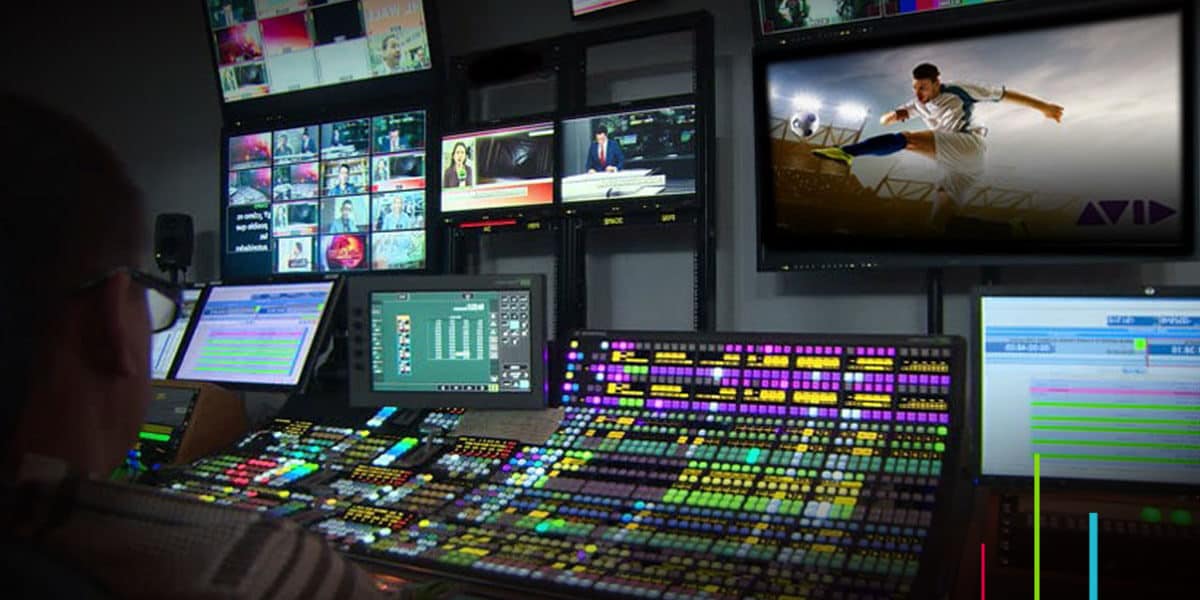 Maestro FastServe broadcast servers in use control room