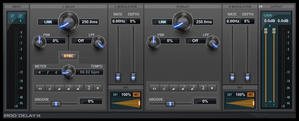 Mod Delay 3 modulating delay effects plugin