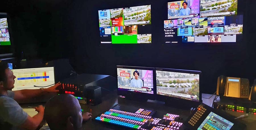 Newzroom Afrika control room