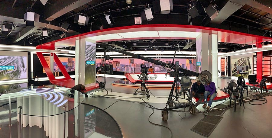 Inside the Newzroom Afrika studio