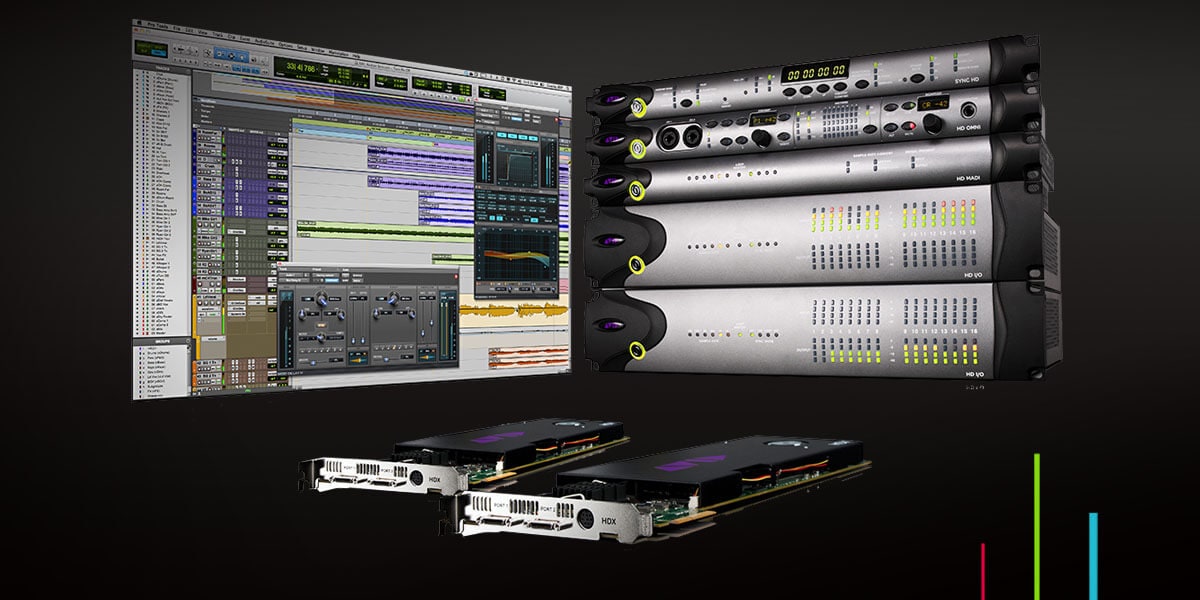 Pro Tools HDX audio cards and other Pro Tools audio hardware interfaces with UI