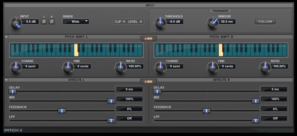 Pitch 2 plugin for Pro Tools