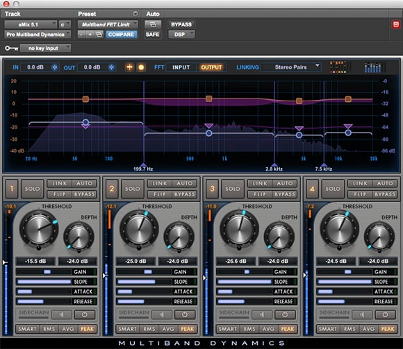 Pro Multiband Dynamics 4 frequency band plugin