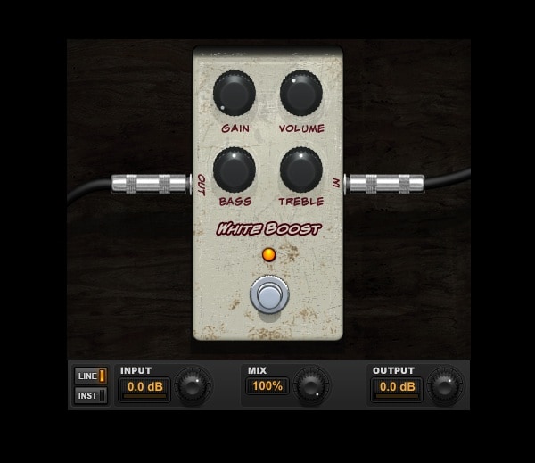 White Boost Xotic RC Booster plugin for Pro Tools