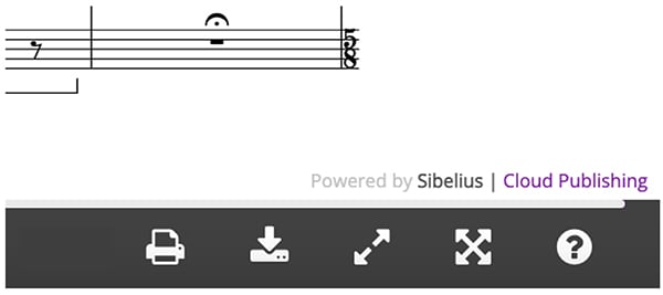 toolbar in Sibelius