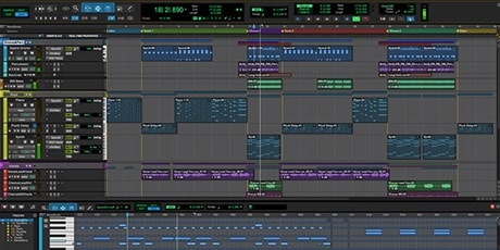 Screenshot of Pro Tools Intro demo session