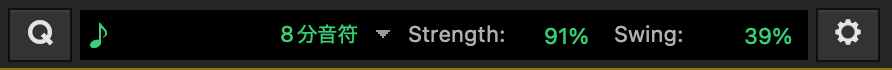 JA10-Pro Tools Notes Grid shows strength and swing